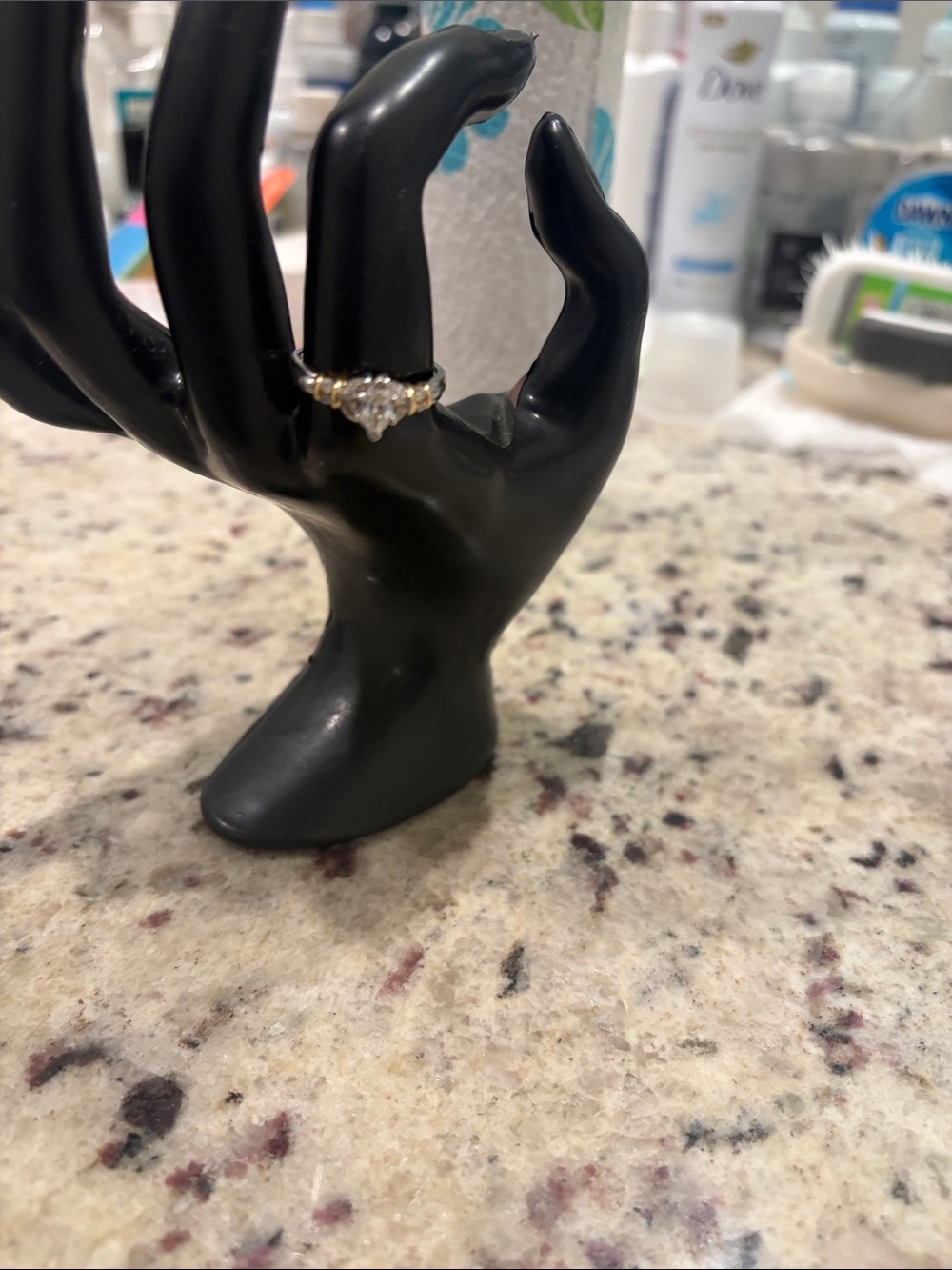 503899 Platinum and 18k Diamond Ring